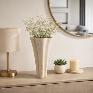 ENSLEYMILL TAUPE VASE 16 (IN) 12