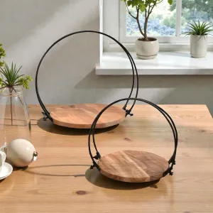 Orbit Ring Candle Holders Set of 2 L - 14x10x14in S - 10x8x10in 1
