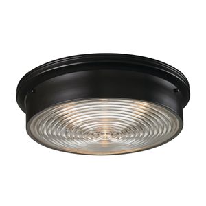 Chadwick 15'' Wide 3-Light Flush Mount - Oiled Bronze 1