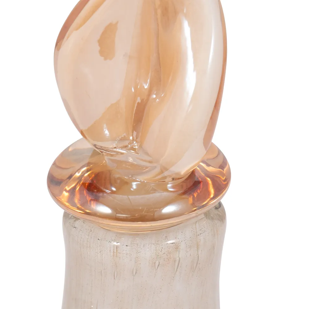 DENTONSHAW IVORY GLASS VASE 16 (IN)