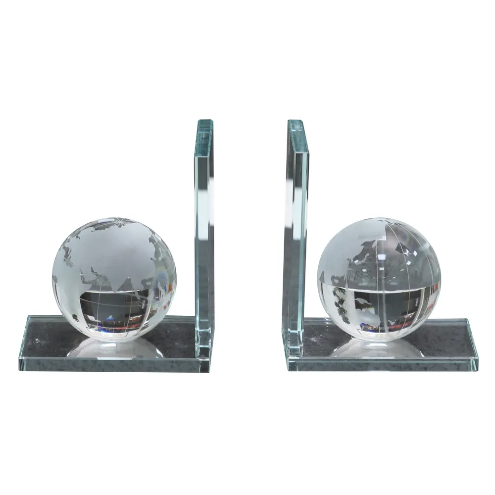 HASTINGSLAKE SET OF 2 CLEAR BOOKENDS 6 (IN)
