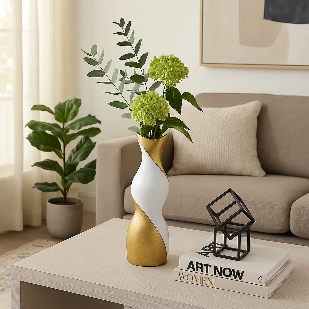 BRICESTONE GOLD VASE 20 (IN)