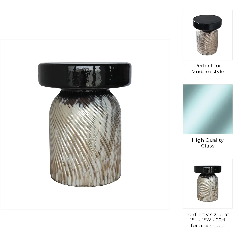 SUTTONBURN BLACK TABLE 20 (IN)