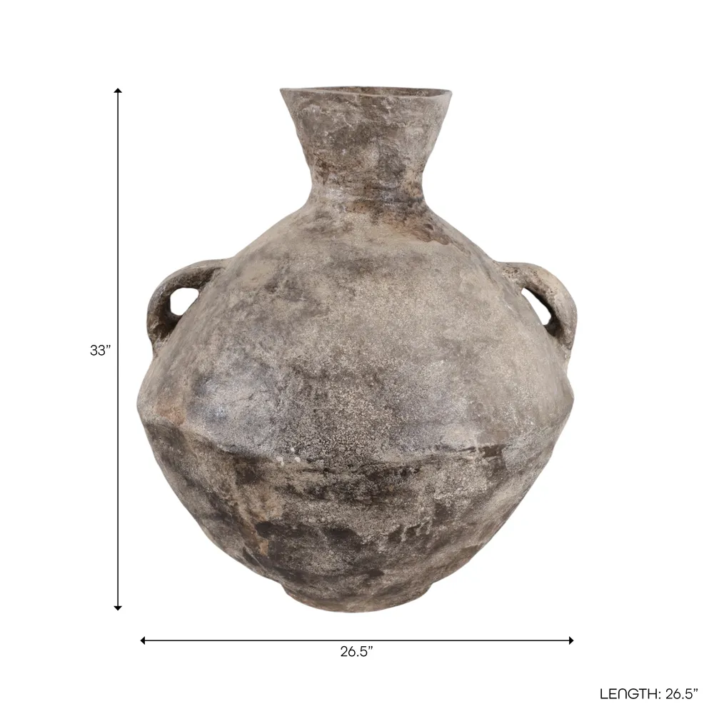 HANLEYLAKE BROWN VASE 33 (IN)