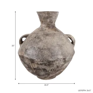 HANLEYLAKE BROWN VASE 33 (IN) 10