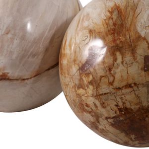 ELDERVIEW SET OF 2 IVORY ORBS 6 (IN) 7