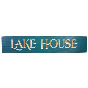 24" USA LAKE HOUSE ROUTED BARNWOOD SIGN 1