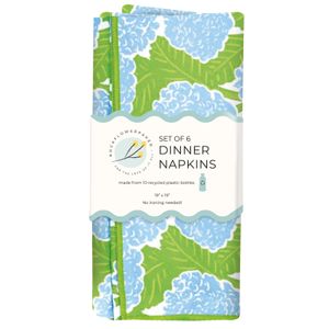 Blue Hydrangea Eco Dinner Napkins (Set of 6) 5