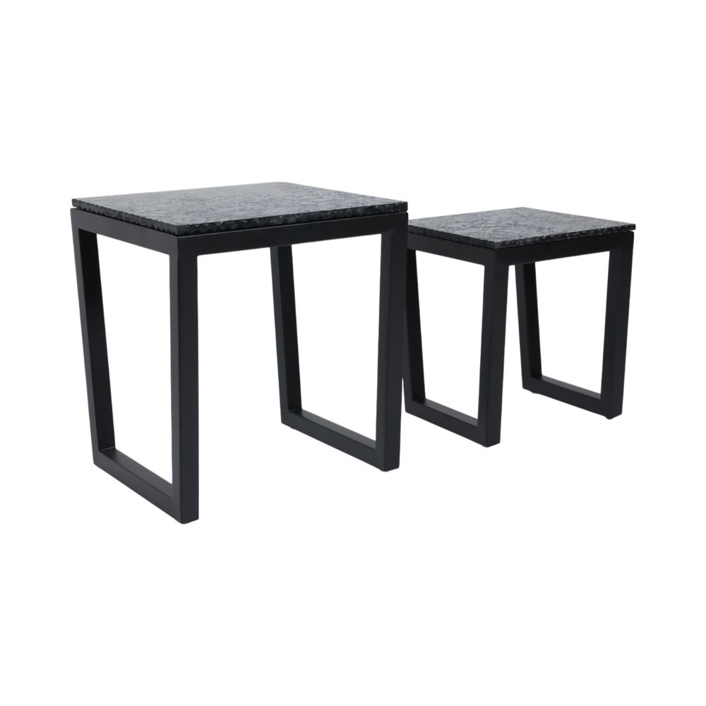 DRAKECLIFF SET OF 2 BLACK TABLE 23 (IN)