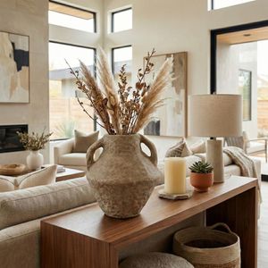 FERRIS TAN VASE 14 (IN) 13