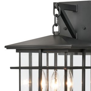Oak Park 17'' High 3-Light Outdoor Sconce - Matte Black 4