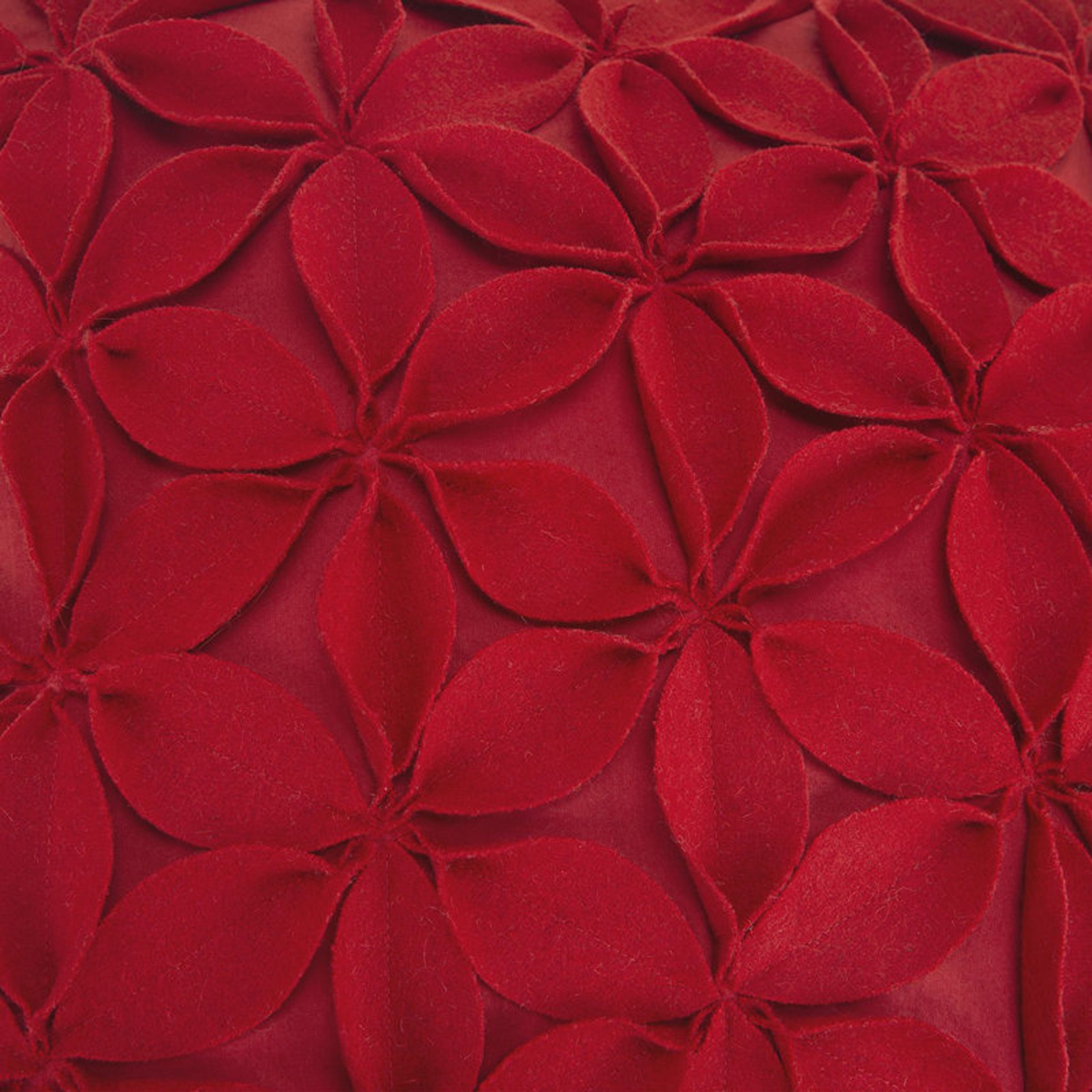 Burroughs Appliqued Cotton Throw Pillow