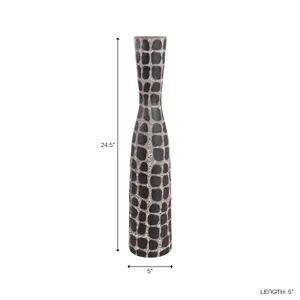 GAINES BLACK VASE 25 (IN) 10
