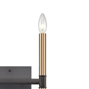 Notre Dame 13'' High 4-Light Wall Sconce - Oil Rubbed Bronze and Gold 4