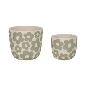 AXELGROVE SET OF 2 GREEN PLANTER 8 (IN) 3