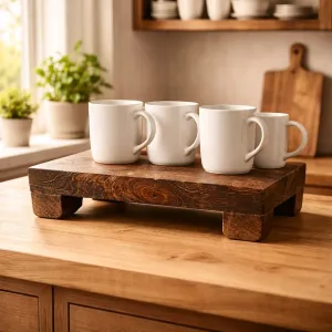 Dark Wooden Riser 12x8x2.5in 1