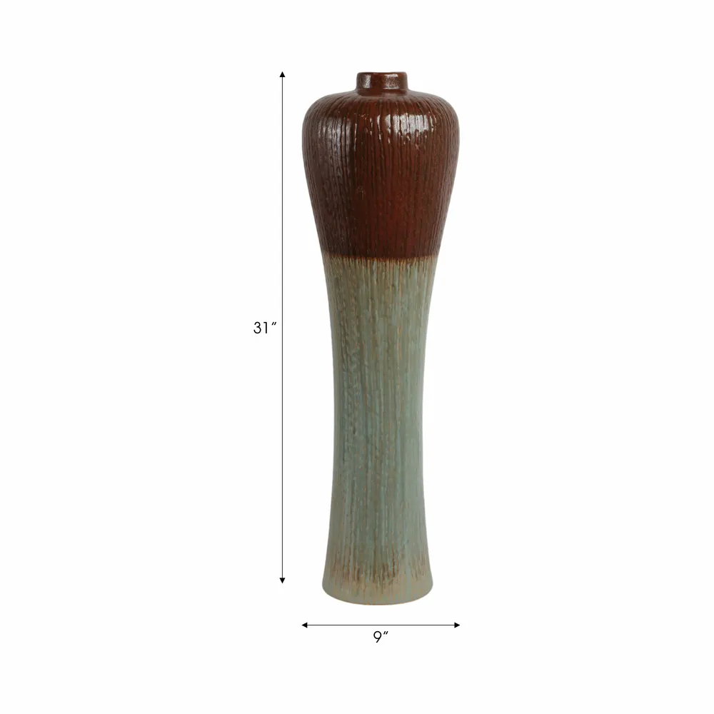 GAVINLAKE BROWN VASE 31 (IN)