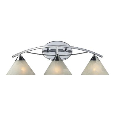 Elysburg 25″ Wide 3-Light Vanity Light - Polished Chrome
