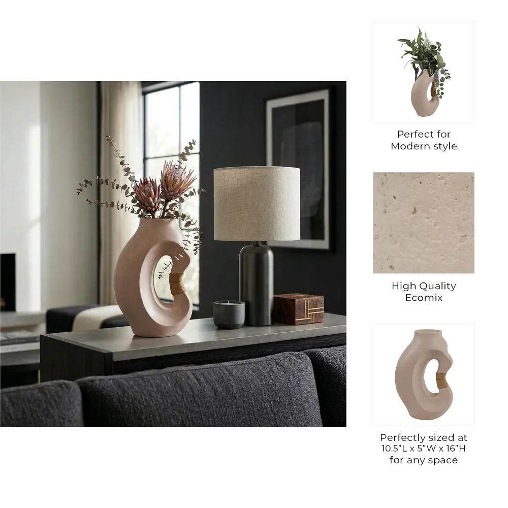 FINTONMOOR TAN VASE 16 (IN)