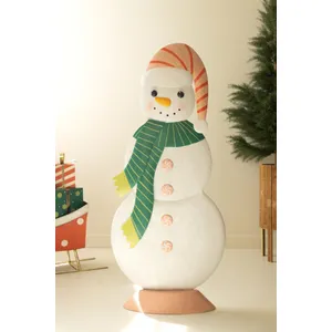 Large Metal Colorful Snowman 6