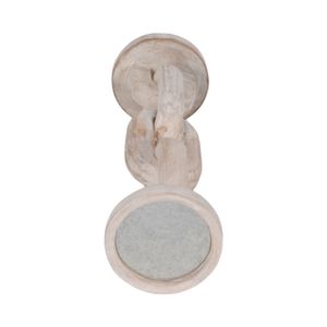 CARVERBURN WHITE CANDLE HOLDER 14 (IN) 7