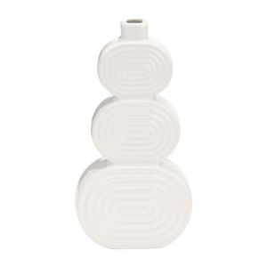 LEONAGATE WHITE VASE 12 (IN) 1