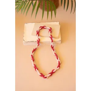 Seed Beaded Chain Necklace / Cumin & Saffron 1
