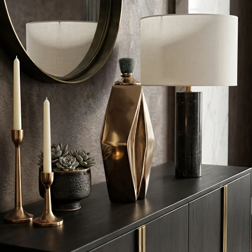 FRAZER GOLD VASE 17 (IN)