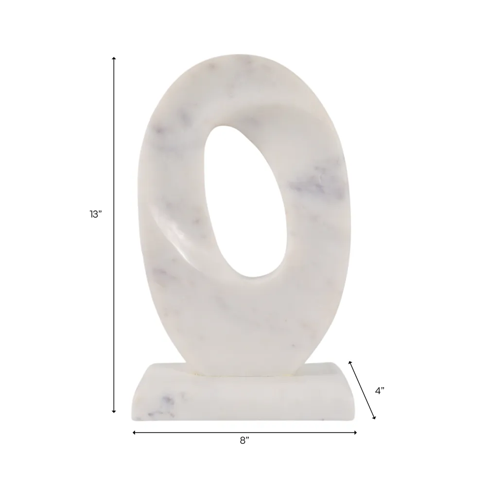 CARVERTON WHITE DECOR 13 (IN)