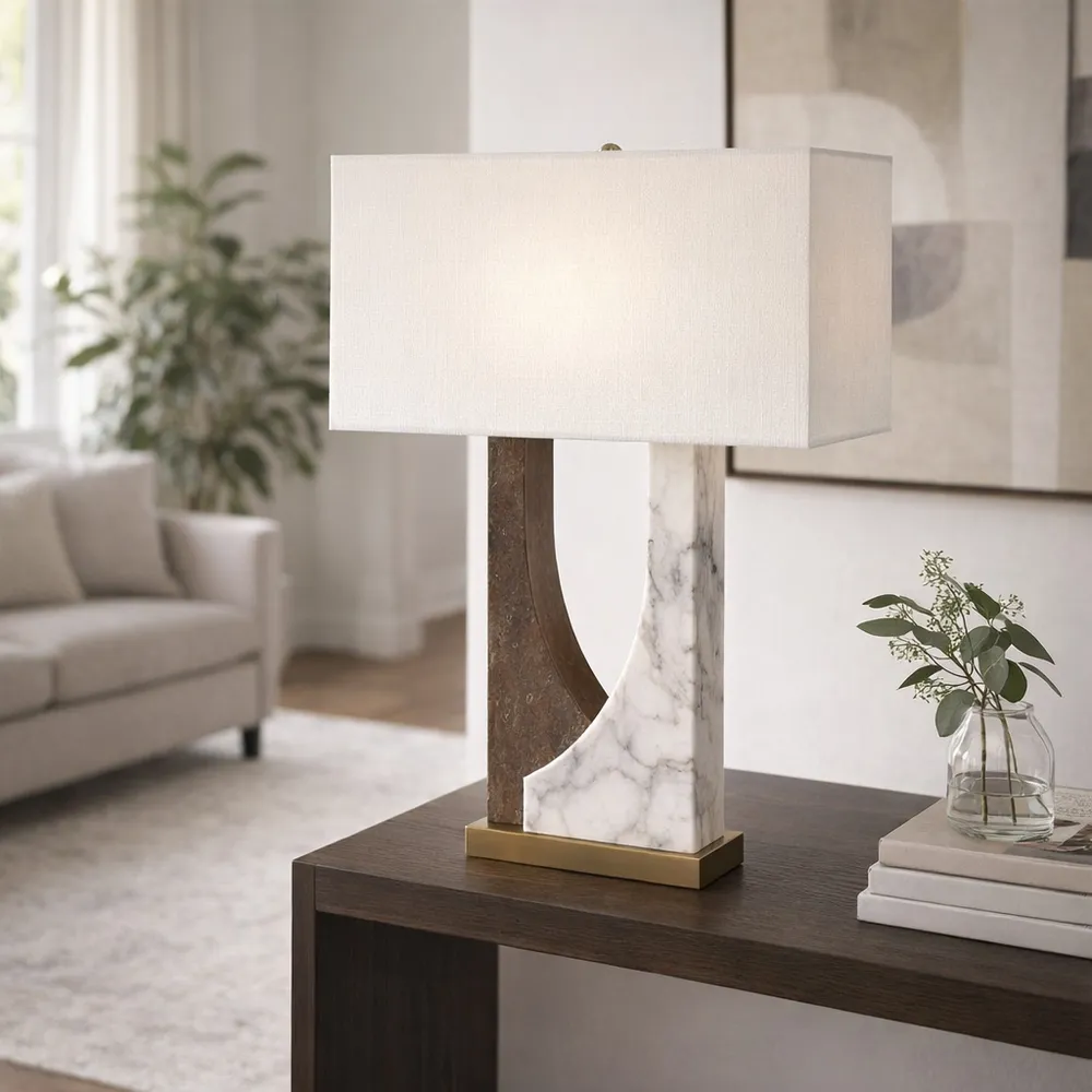 CASEYSTONE WHITE LAMP 23 (IN)