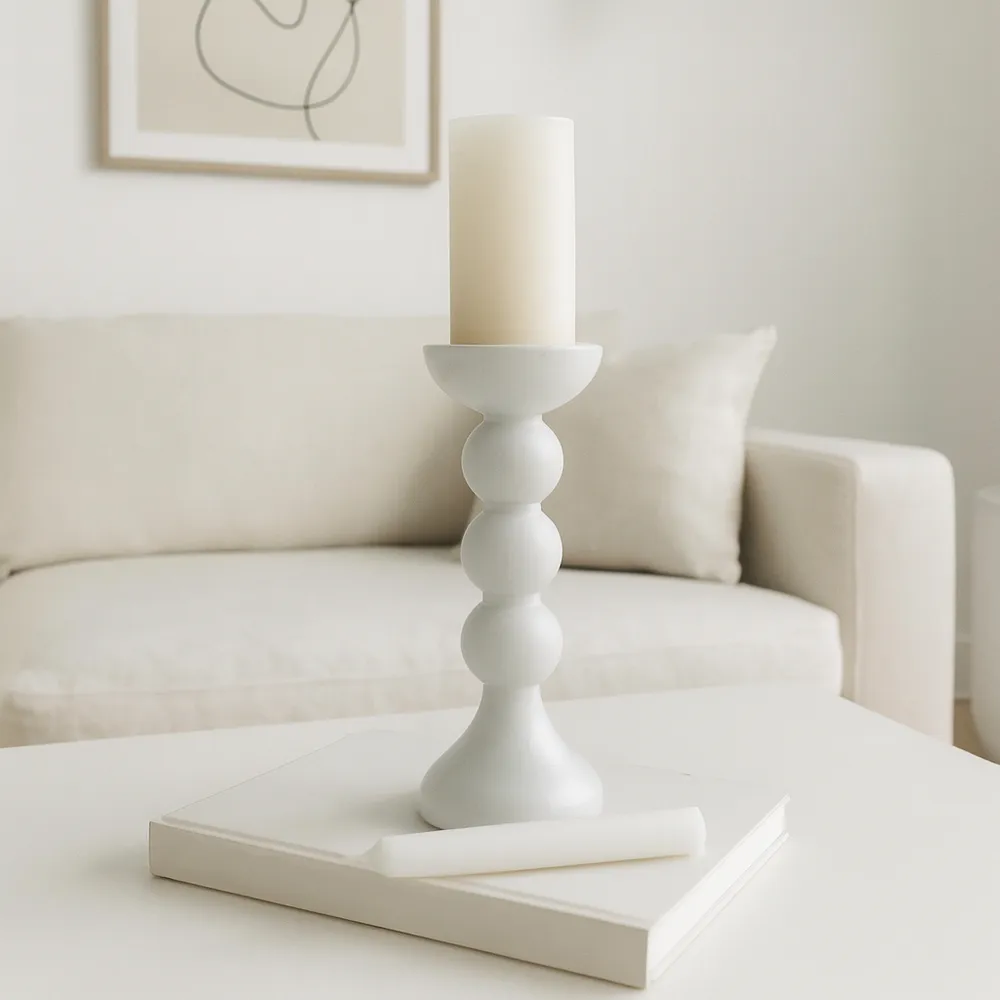 BECKETTOAK CLEAR CANDLE HOLDER 13 (IN)