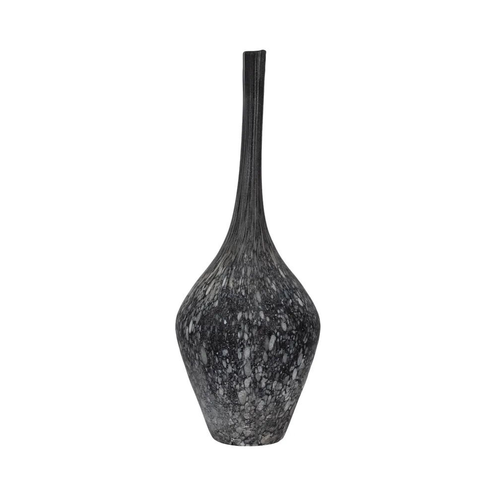 DOUGALROSE GRAY GLASS VASE 21 (IN)