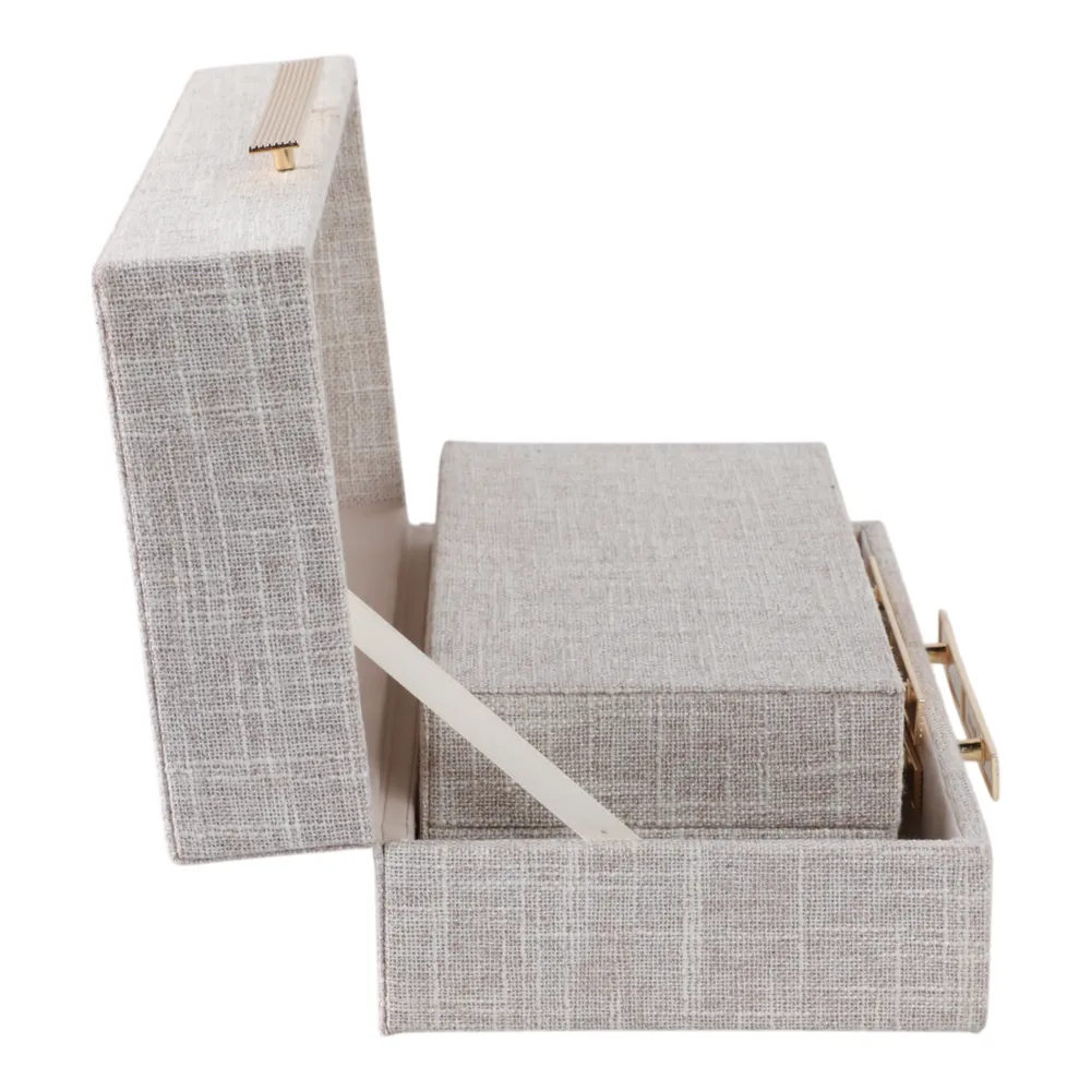HARLANWELL SET OF 2 WHITE BOXES 5 (IN)