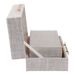 HARLANWELL SET OF 2 WHITE BOXES 5 (IN) 5