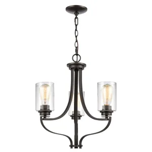 Market Square 19'' Wide 3-Light Chandelier - Oil Rubbed Bronze 1