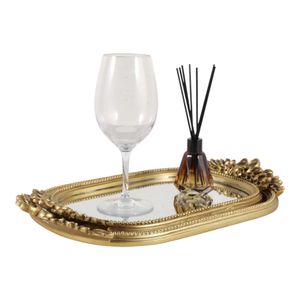 LEONAROSE SET OF 2 GOLD TRAY 2 (IN) 4