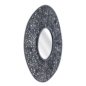 Azoni Wall Mirror - Matte Black 5