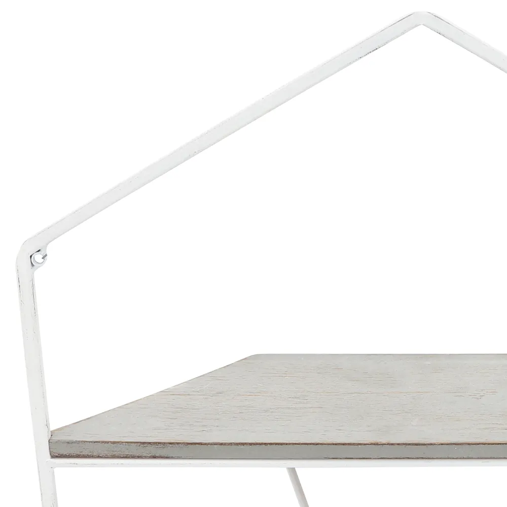 IRVINGMILL SET OF 2 WHITE WALL SHELF 17 (IN)