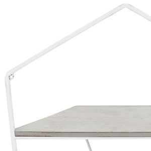 IRVINGMILL SET OF 2 WHITE WALL SHELF 17 (IN) 8