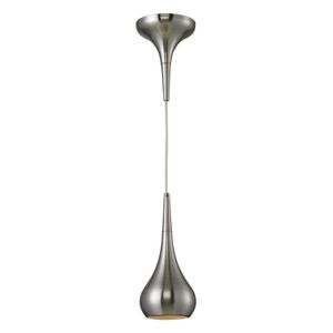 Lindsey 4'' Wide 1-Light Mini Pendant - Satin Nickel 1