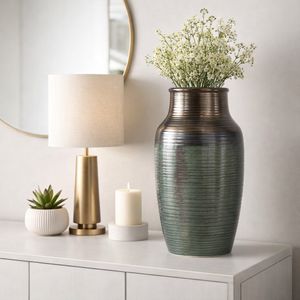 HEDLEYHOLM BRONZE VASE 22 (IN) 10