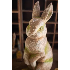 Faux Concrete Rabbit with Head Forward 2