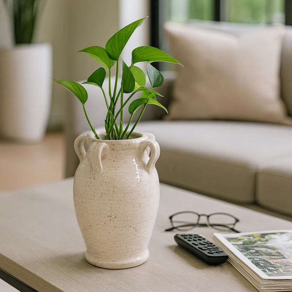 COHENWAY WHITE VASE 8 (IN)