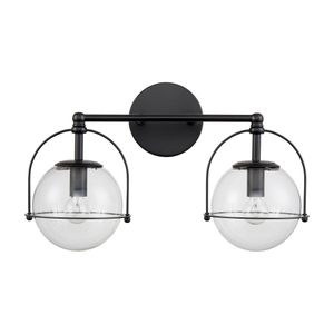 Langford 17'' Wide 2-Light Vanity Light - Matte Black 2