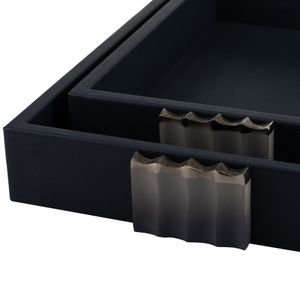 FORRESTMILL SET OF 2 BLUE TRAY 3 (IN) 7