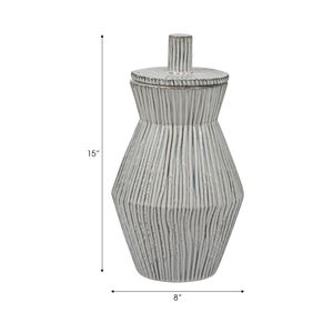 WRENTON WHITE VASE 15 (IN) 8
