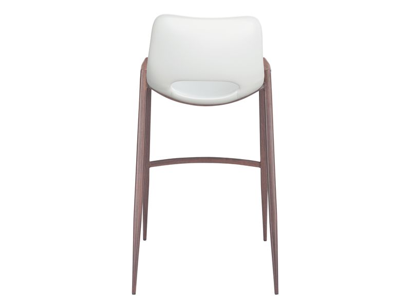Desi Barstool White & Walnut 5