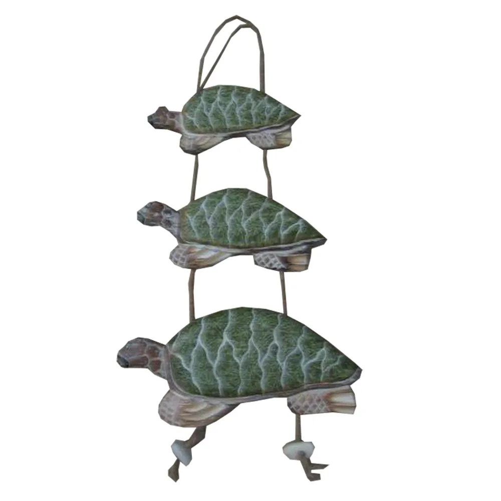 23" TRIPLE TURTLE WALL HANGING