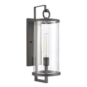 Hopkins 20.25'' High 1-Light Outdoor Sconce - Charcoal Black 2