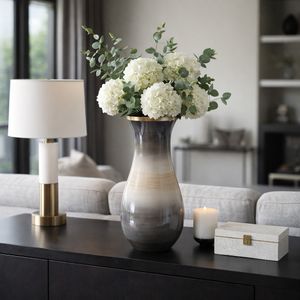 WOODSONBROOK BROWN GLASS VASE 18 (IN) 2